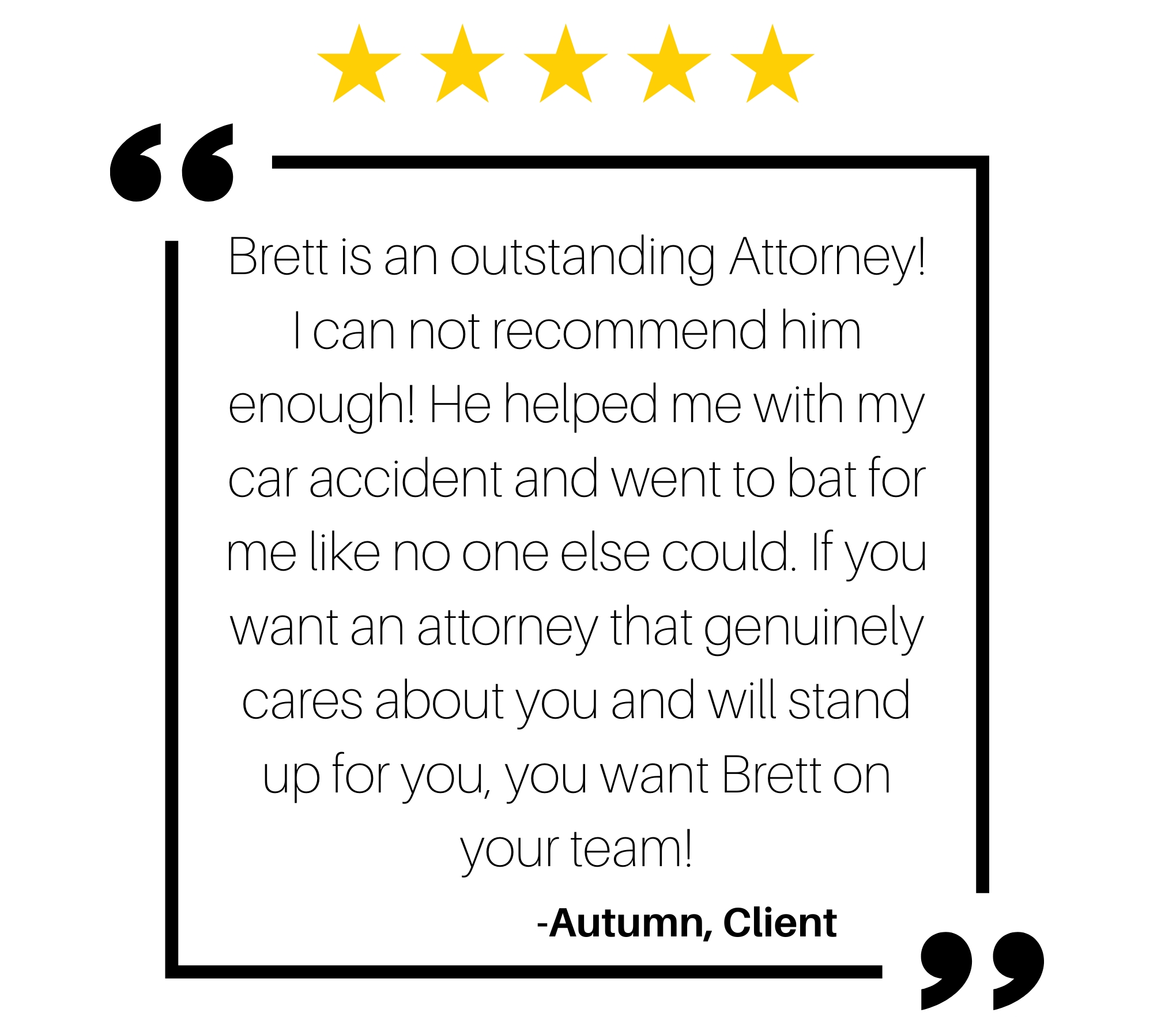 Autumn's five star review